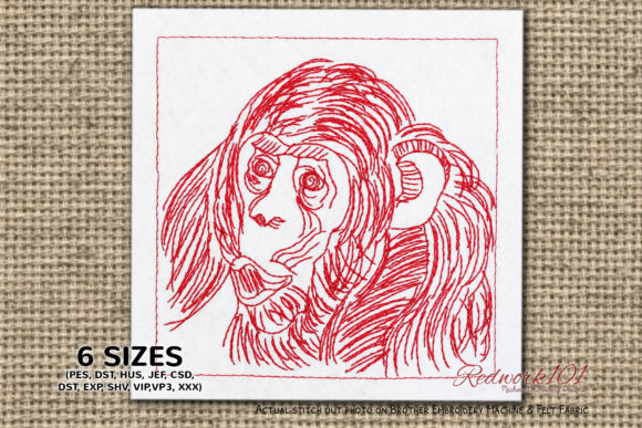 Baby Chimpanzee Redwork: An Etsy Seller's Review
