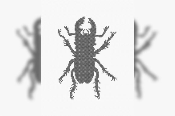 Beatle Silhouette Cross Stitch: Boutique Sweatshirt Review