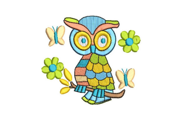 Colorful Owl: A Designer’s Stitch-Out Review