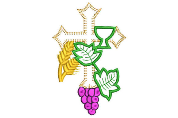 Cross with Grapes and Wheat: Sweatshirt Design Review