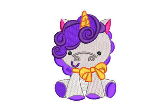 Cute Purple Unicorn: Seasonal Embroidery Review