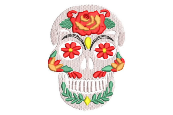 La Catrina Skull: A Craft Fair Embroidery Review
