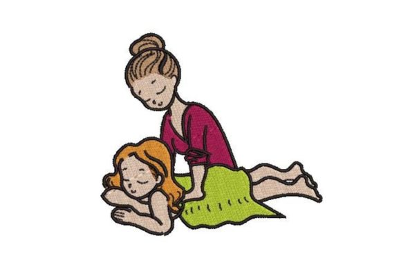Masseuse at Work: Embroidery Design Review