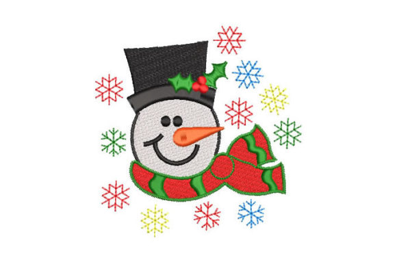 Snowman with Snowflakes: A Holiday Embroidery Review